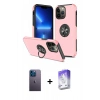 MARSİLYAN™- iPhone 13 Pro Max Kılıf Odak Form Prime - Siyah Bilvis 5in1 3D Magic Cam Ekran Koruyucu + Neon Fosforlu Kamera Lens - MI