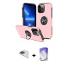 MARSİLYAN™- iPhone 13 Pro Max Kılıf Odak Form Prime - Siyah Bilvis 5in1 3D Magic Cam Ekran Koruyucu + Pers Alüminyum Kamera Lens - GI