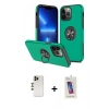 MARSİLYAN™- iPhone 13 Pro Max Kılıf Odak Form Prime - Siyah Joko 5D Cam + Shine Kamera Lens - GD