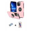 MARSİLYAN™- iPhone 13 Pro Max Kılıf Odak Form Prime - Siyah Joko 5D Cam + Shine Kamera Lens Koruma Cam - MI