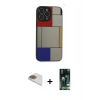 MARSİLYAN™- iPhone 13 Pro Max Kılıf Odak Klasik Serisi - Şeffaf 360 Full Body Arka Koruyucu + Pers Alüminyum Kamera Lens - GD
