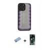 MARSİLYAN™- iPhone 13 Pro Max Kılıf Odak Klasik Serisi - Şeffaf 360 Full Body Arka Koruyucu + Shine Kamera Lens Koruma Cam - MI
