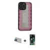 MARSİLYAN™- iPhone 13 Pro Max Kılıf Odak Klasik Serisi - Şeffaf 360 Full Body Arka Koruyucu + Rainbow Kamera Lens Koruma Cam - MI