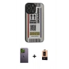 MARSİLYAN™- iPhone 13 Pro Max Kılıf Odak Klasik Serisi - Şeffaf Maxco Cam Ekran Koruyucu + Neon Fosforlu Kamera Lens - YL