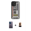 MARSİLYAN™- iPhone 13 Pro Max Kılıf Odak Klasik Serisi - Şeffaf Maxco Cam Ekran Koruyucu + Neon Fosforlu Kamera Lens - MI