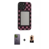 MARSİLYAN™- iPhone 13 Pro Max Kılıf Odak Klasik Serisi - Şeffaf Maxco Cam Ekran Koruyucu + Neon Fosforlu Kamera Lens - YL