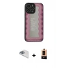 MARSİLYAN™- iPhone 13 Pro Max Kılıf Odak Klasik Serisi - Şeffaf Maxco Cam Ekran Koruyucu + Pers Alüminyum Kamera Lens - SABE