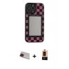 MARSİLYAN™- iPhone 13 Pro Max Kılıf Odak Klasik Serisi - Şeffaf Maxco Cam Ekran Koruyucu + Rainbow Kamera Lens Koruma Cam - KI