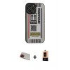 MARSİLYAN™- iPhone 13 Pro Max Kılıf Odak Klasik Serisi - Şeffaf Maxco Cam Ekran Koruyucu + Rainbow Kamera Lens Koruma Cam - KI