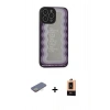 MARSİLYAN™- iPhone 13 Pro Max Kılıf Odak Klasik Serisi - Şeffaf Maxco Cam Ekran Koruyucu + Renkli Kamera Lens Koruma Cam - SI