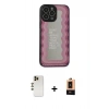 MARSİLYAN™- iPhone 13 Pro Max Kılıf Odak Klasik Serisi - Şeffaf Maxco Cam Ekran Koruyucu + Shine Kamera Lens - GD