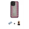 MARSİLYAN™- iPhone 13 Pro Max Kılıf Odak Klasik Serisi - Şeffaf Maxco Cam Ekran Koruyucu + Shine Kamera Lens Koruma Cam - MI