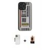 MARSİLYAN™- iPhone 13 Pro Max Kılıf Odak Klasik Serisi - Şeffaf Maxco Cam Ekran Koruyucu + Shine Kamera Lens - GD