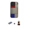 MARSİLYAN™- iPhone 13 Pro Max Kılıf Odak Klasik Serisi - Şeffaf Maxco Cam Ekran Koruyucu + Renkli Kamera Lens Koruma Cam - YL