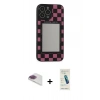MARSİLYAN™- iPhone 13 Pro Max Kılıf Odak Klasik Serisi - Şeffaf Pasifik Cam Ekran Koruyucu + Pers Alüminyum Kamera Lens - GI