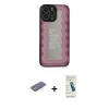 MARSİLYAN™- iPhone 13 Pro Max Kılıf Odak Klasik Serisi - Şeffaf Pasifik Cam Ekran Koruyucu + Renkli Kamera Lens Koruma Cam - MI