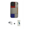 MARSİLYAN™- iPhone 13 Pro Max Kılıf Odak Klasik Serisi - Şeffaf Pasifik Cam Ekran Koruyucu + Pers Alüminyum Kamera Lens - SABE