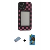 MARSİLYAN™- iPhone 13 Pro Max Kılıf Odak Klasik Serisi - Siyah 18D Cam Ekran Koruyucu + Shine Kamera Lens Koruma Cam - PE