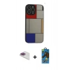MARSİLYAN™- iPhone 13 Pro Max Kılıf Odak Klasik Serisi - Siyah 18D Cam Ekran Koruyucu + Pers Alüminyum Kamera Lens - GI