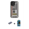 MARSİLYAN™- iPhone 13 Pro Max Kılıf Odak Klasik Serisi - Siyah 18D Cam Ekran Koruyucu + Renkli Kamera Lens Koruma Cam - PE
