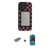 MARSİLYAN™- iPhone 13 Pro Max Kılıf Odak Klasik Serisi - Siyah 18D Cam Ekran Koruyucu + Renkli Kamera Lens Koruma Cam - SI