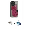 MARSİLYAN™- iPhone 13 Pro Max Kılıf Odak Klasik Serisi - Siyah 3D Antistatik Cam Ekran Koruyucu + Pers Alüminyum Kamera Lens - GD