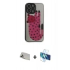 MARSİLYAN™- iPhone 13 Pro Max Kılıf Odak Klasik Serisi - Siyah 3D Antistatik Cam Ekran Koruyucu + Rainbow Kamera Lens Koruma Cam - BZ
