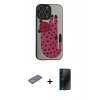 MARSİLYAN™- iPhone 13 Pro Max Kılıf Odak Klasik Serisi - Siyah 3D Antistatik Hayalet Cam Ekran Koruyucu + Renkli Kamera Lens Koruma Cam - SI