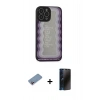 MARSİLYAN™- iPhone 13 Pro Max Kılıf Odak Klasik Serisi - Siyah 3D Antistatik Hayalet Cam Ekran Koruyucu + Shine Kamera Lens Koruma Cam - PE
