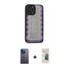 MARSİLYAN™- iPhone 13 Pro Max Kılıf Odak Klasik Serisi - Siyah 6D Mat Seramik Hayalet Nano Ekran Koruyucu + Neon Fosforlu Kamera Lens - MI