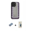 MARSİLYAN™- iPhone 13 Pro Max Kılıf Odak Klasik Serisi - Siyah 6D Mat Seramik Hayalet Nano Ekran Koruyucu + Shine Kamera Lens Koruma Cam - PE