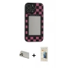 MARSİLYAN™- iPhone 13 Pro Max Kılıf Odak Klasik Serisi - Siyah 6D Mat Seramik Hayalet Nano Ekran Koruyucu + Rainbow Kamera Lens Koruma Cam - REGD