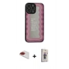 MARSİLYAN™- iPhone 13 Pro Max Kılıf Odak Klasik Serisi - Siyah Bilvis 3D Cam Ekran Koruyucu + Pers Alüminyum Kamera Lens - KI