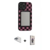 MARSİLYAN™- iPhone 13 Pro Max Kılıf Odak Klasik Serisi - Siyah Bilvis 3D Cam Ekran Koruyucu + Pers Alüminyum Kamera Lens - SABE