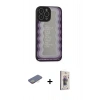 MARSİLYAN™- iPhone 13 Pro Max Kılıf Odak Klasik Serisi - Siyah Bilvis 3D Cam Ekran Koruyucu + Renkli Kamera Lens Koruma Cam - SI
