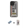 MARSİLYAN™- iPhone 13 Pro Max Kılıf Odak Klasik Serisi - Siyah Bilvis 3D Cam Ekran Koruyucu + Shine Kamera Lens Koruma Cam - PE