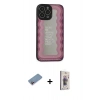 MARSİLYAN™- iPhone 13 Pro Max Kılıf Odak Klasik Serisi - Siyah Bilvis 3D Cam Ekran Koruyucu + Shine Kamera Lens Koruma Cam - PE