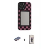 MARSİLYAN™- iPhone 13 Pro Max Kılıf Odak Klasik Serisi - Siyah Bilvis 3D Cam Ekran Koruyucu + Renkli Kamera Lens Koruma Cam - TU