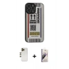MARSİLYAN™- iPhone 13 Pro Max Kılıf Odak Klasik Serisi - Siyah Bilvis 3D Mat Cam Ekran Koruyucu + Shine Kamera Lens - GD