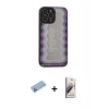 MARSİLYAN™- iPhone 13 Pro Max Kılıf Odak Klasik Serisi - Siyah Bilvis 3D Mat Cam Ekran Koruyucu + Shine Kamera Lens Koruma Cam - MI