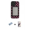MARSİLYAN™- iPhone 13 Pro Max Kılıf Odak Klasik Serisi - Siyah Bilvis 3D Mat Cam Ekran Koruyucu + Shine Kamera Lens Koruma Cam - MI