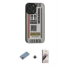 MARSİLYAN™- iPhone 13 Pro Max Kılıf Odak Klasik Serisi - Siyah Bilvis 3D Mat Cam Ekran Koruyucu + Shine Kamera Lens Koruma Cam - PE