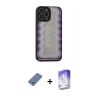 MARSİLYAN™- iPhone 13 Pro Max Kılıf Odak Klasik Serisi - Siyah Bilvis 5in1 3D Magic Cam Ekran Koruyucu + Açık Yeşil Metal Kamera Lens Koruma Cam