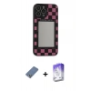 MARSİLYAN™- iPhone 13 Pro Max Kılıf Odak Klasik Serisi - Siyah Bilvis 5in1 3D Magic Cam Ekran Koruyucu + Açık Yeşil Metal Kamera Lens Koruma Cam
