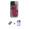 MARSİLYAN™- iPhone 13 Pro Max Kılıf Odak Klasik Serisi - Siyah Bilvis 5in1 3D Magic Cam Ekran Koruyucu + Açık Yeşil Metal Kamera Lens Koruma Cam
