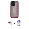 MARSİLYAN™- iPhone 13 Pro Max Kılıf Odak Klasik Serisi - Siyah Bilvis 5in1 3D Magic Cam Ekran Koruyucu + Pers Alüminyum Kamera Lens - KI