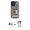MARSİLYAN™- iPhone 13 Pro Max Kılıf Odak Klasik Serisi - Siyah Bilvis 5in1 3D Magic Cam Ekran Koruyucu + Rainbow Kamera Lens Koruma Cam - KI