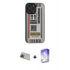 MARSİLYAN™- iPhone 13 Pro Max Kılıf Odak Klasik Serisi - Siyah Bilvis 5in1 3D Magic Cam Ekran Koruyucu + Rainbow Kamera Lens Koruma Cam - MI