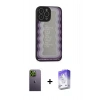 MARSİLYAN™- iPhone 13 Pro Max Kılıf Odak Klasik Serisi - Siyah Bilvis 5in1 3D Magic Cam Ekran Koruyucu + Neon Fosforlu Kamera Lens - YL