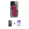 MARSİLYAN™- iPhone 13 Pro Max Kılıf Odak Klasik Serisi - Siyah Bilvis 5in1 3D Magic Cam Ekran Koruyucu + Neon Fosforlu Kamera Lens - YL